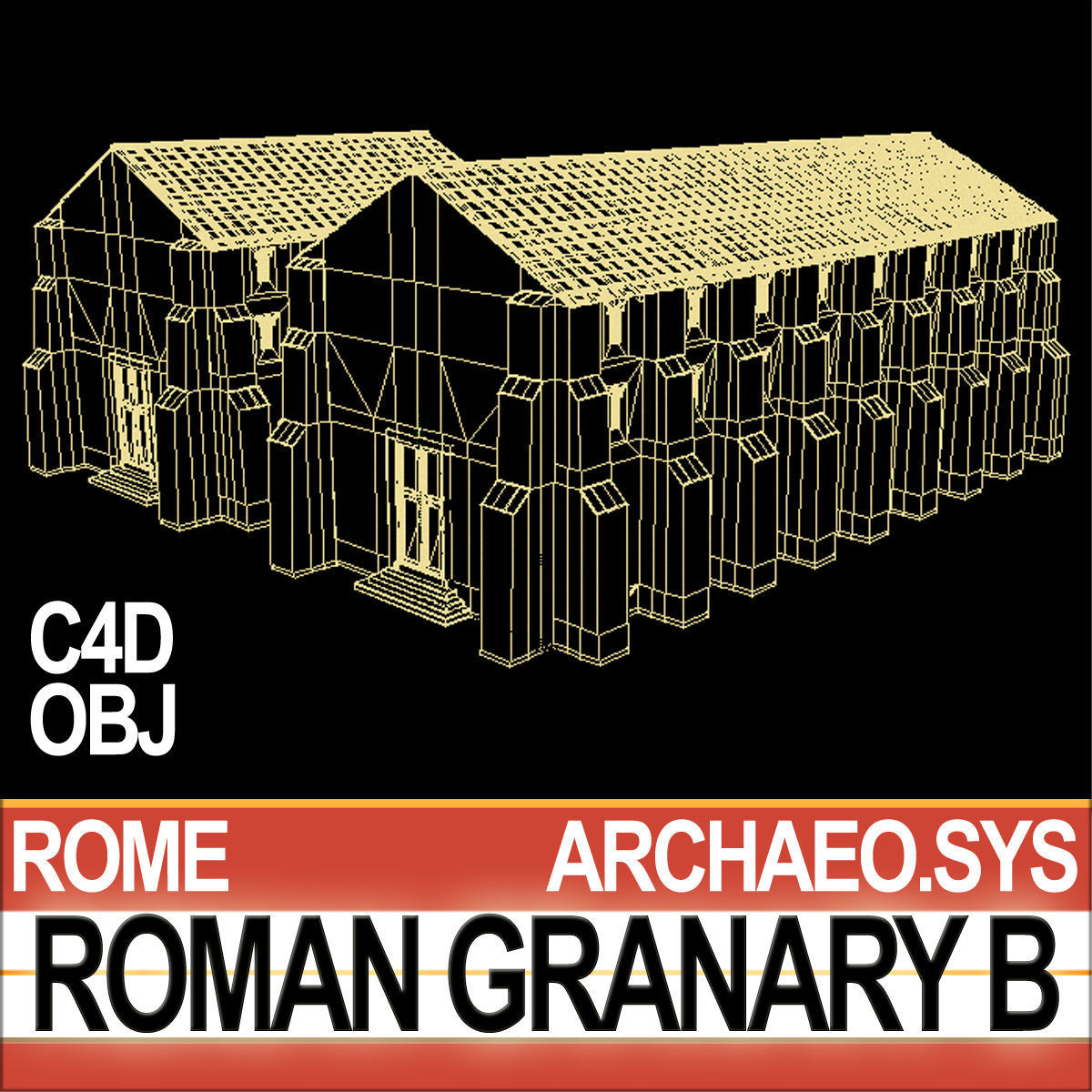 Roman Granary B 3D model_9