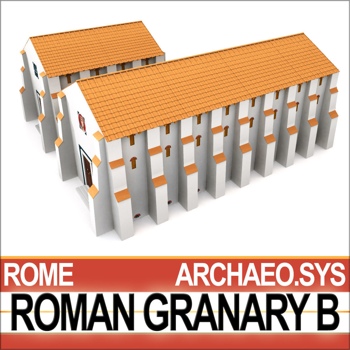 Roman Granary B 3D model_1