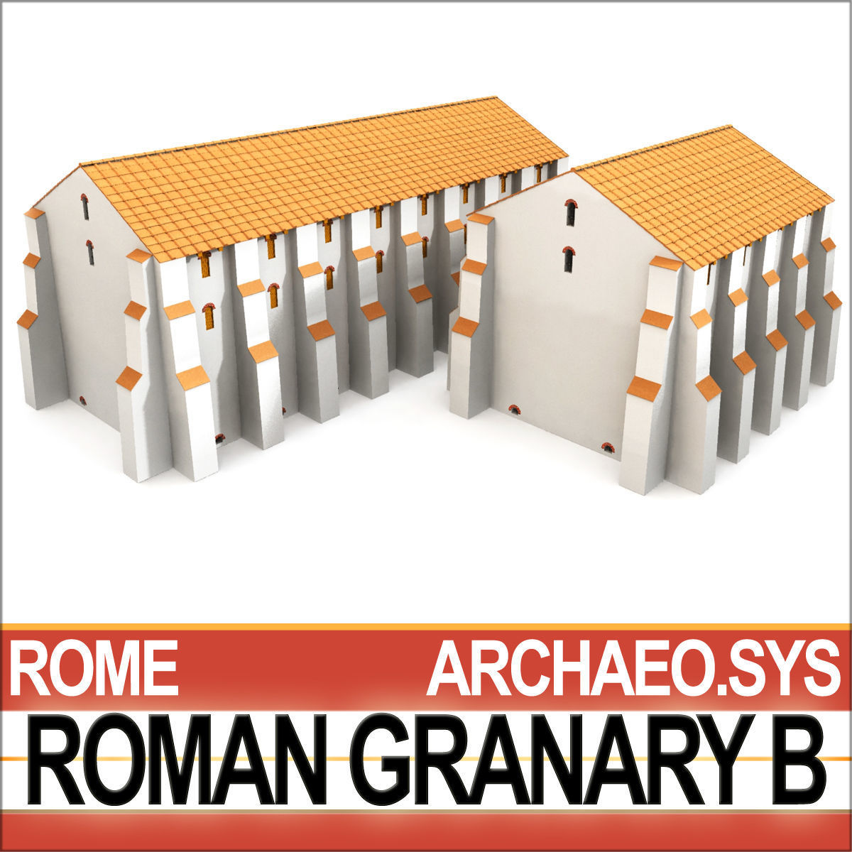 Roman Granary B 3D model_2