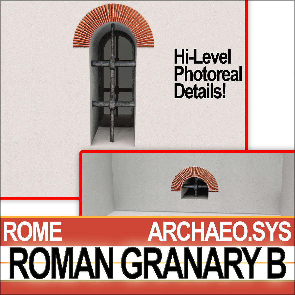 Roman Granary B 3D model_6