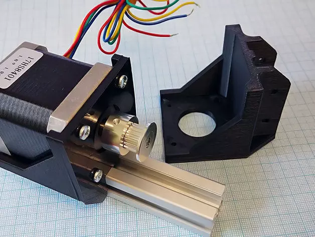 Nema 17 stepper motor mount 3D print model