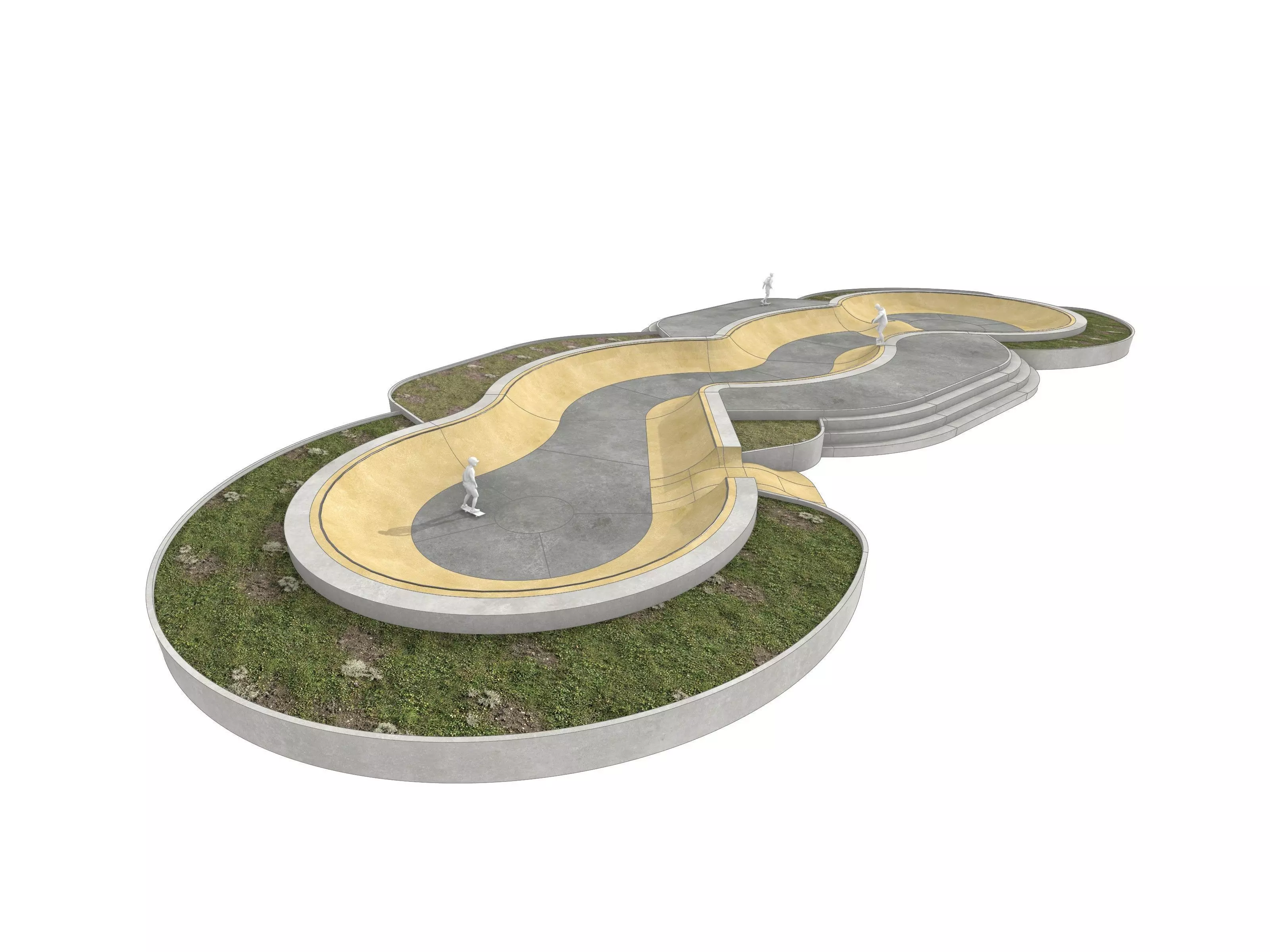 Snake run 01 - Skate Park 3D model