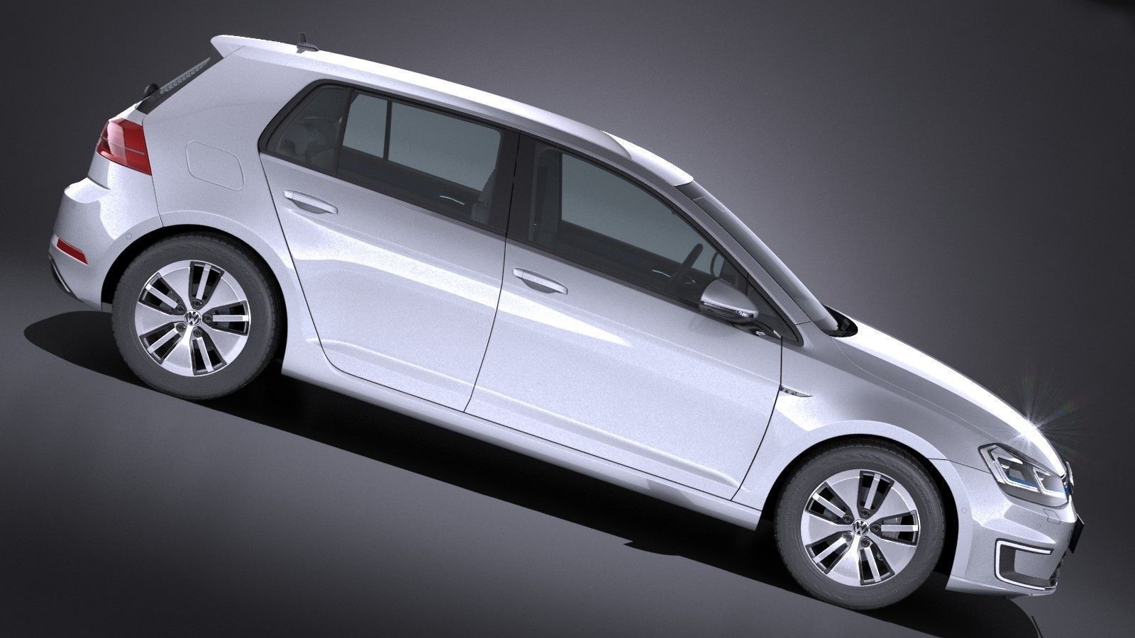 Volkswagen e-Golf 2017 3D model_6