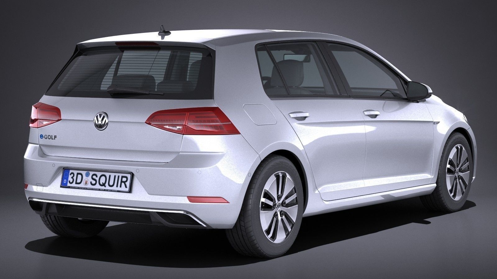 Volkswagen e-Golf 2017 3D model_1
