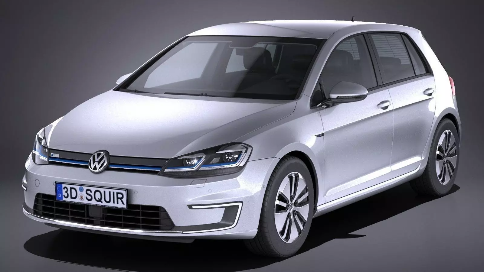 Volkswagen e-Golf 2017 3D model_0