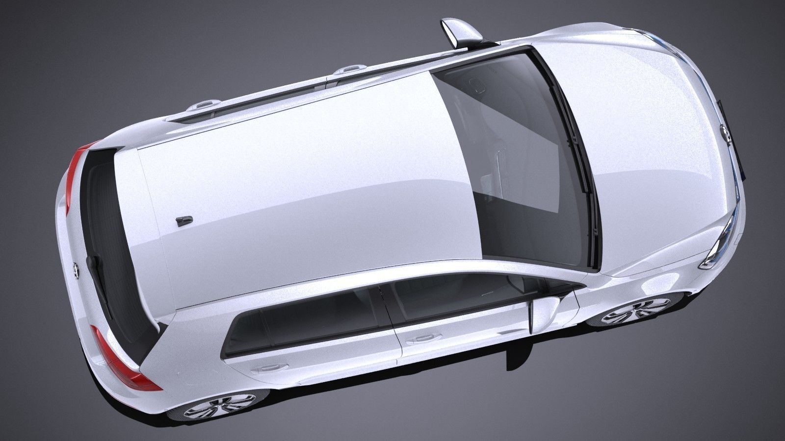 Volkswagen e-Golf 2017 3D model_7