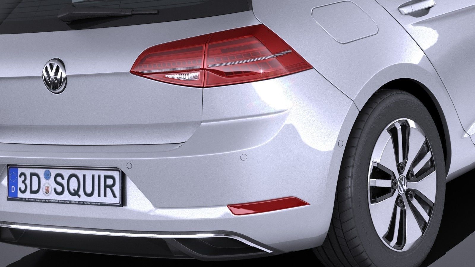 Volkswagen e-Golf 2017 3D model_5