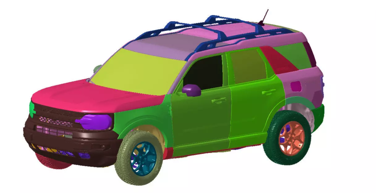 Bronco Sport 4x4 2021 Off-road Vehicle 3d scan model 3D model 3D model