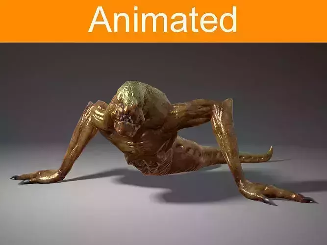 Creature Creepy Low-poly 3D model