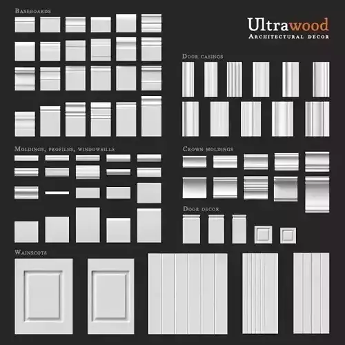 Ultrawood architectural decor 3D model
