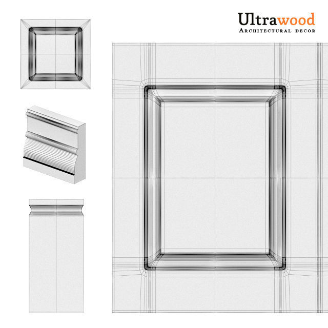 Ultrawood architectural decor 3D model_6