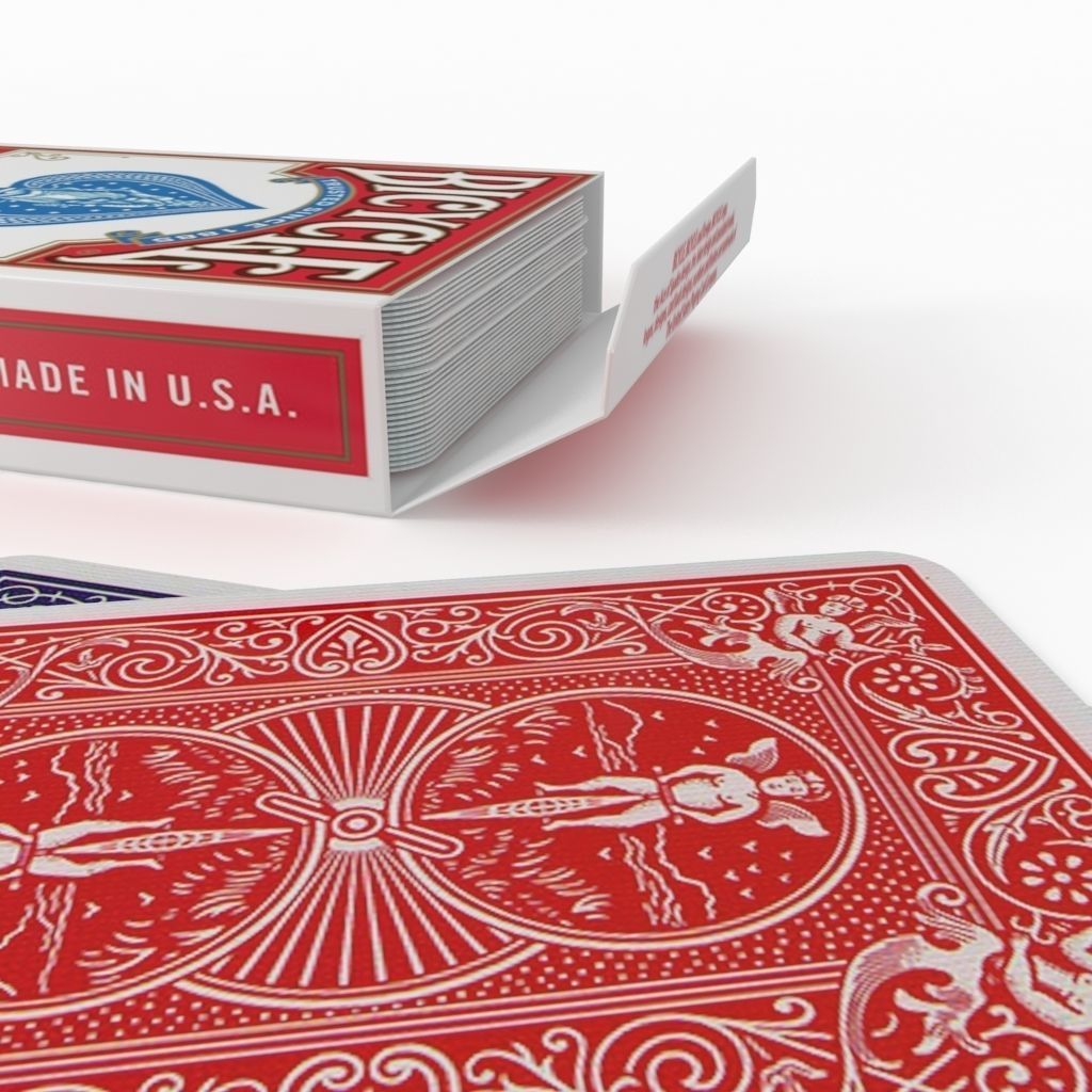 playing cards for gampling 3D model