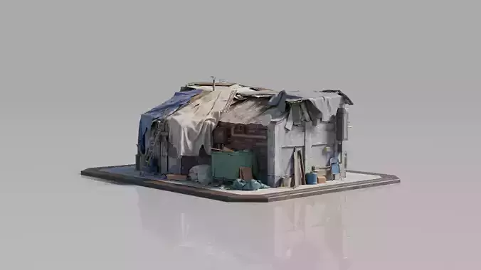 Neighborhood House Building 11 3D model 4