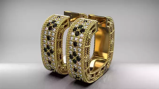 roberto coin venetian princess earrings 3D print model