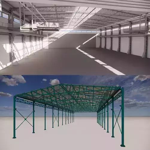 Steel Warehouse -2 3D model