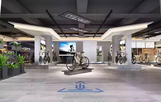 Bicycle Shop - Cycling Equipment Store 3D model