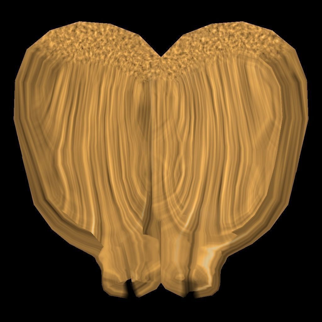 Snowman holding broom Low-poly 3D model_4