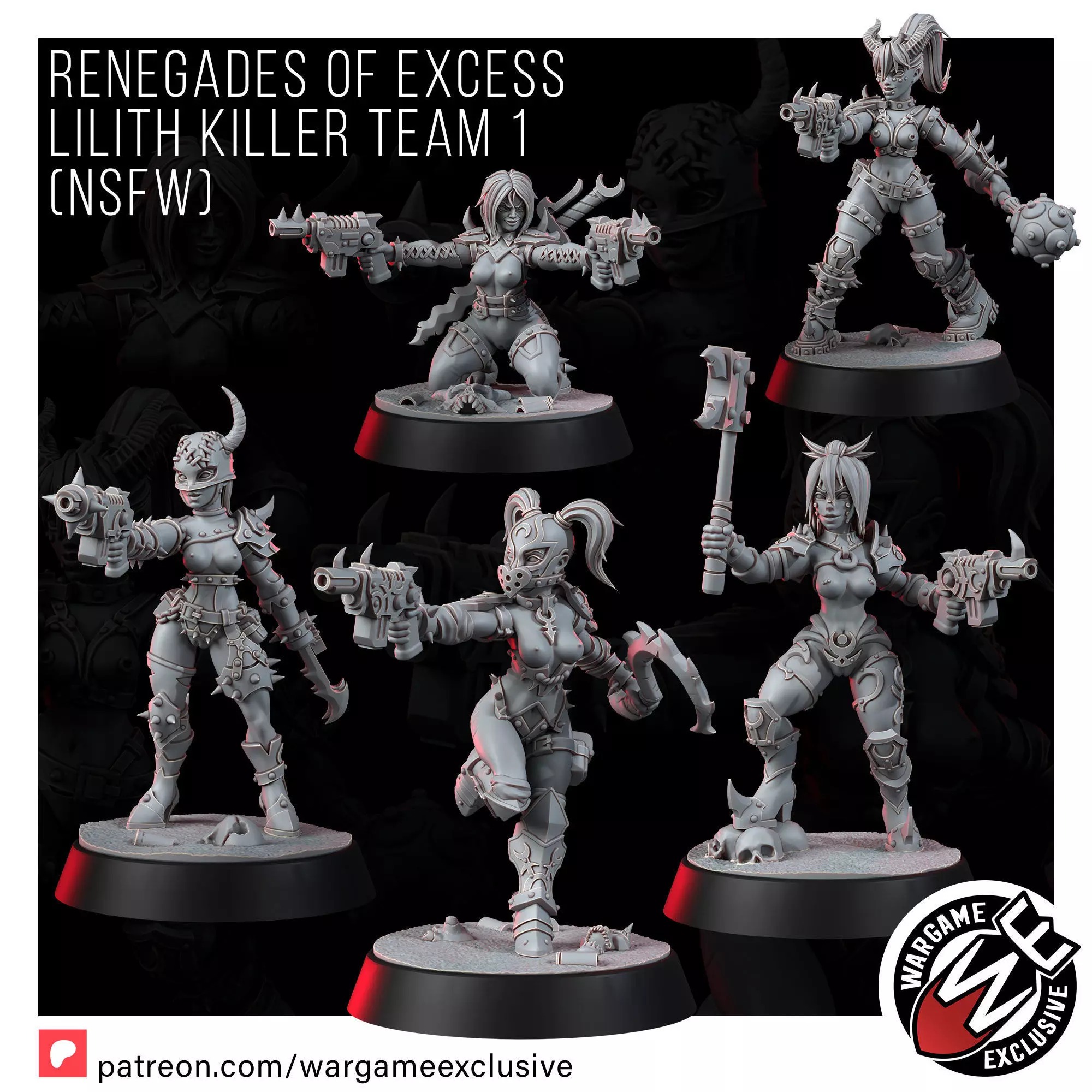 RENEGADES OF EXCESS LILITH KILLER TEAM 1 NSFW 3D print model