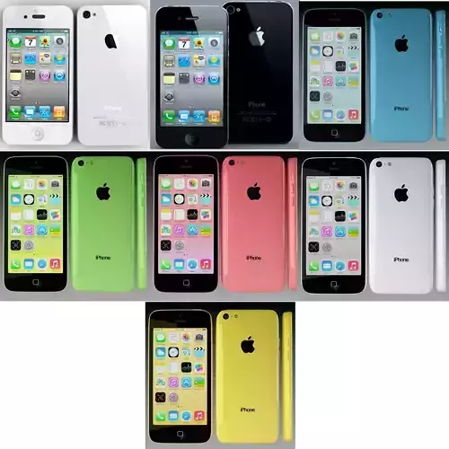 Iphone Collection Apple iphone Collection 3D model | CGTrader