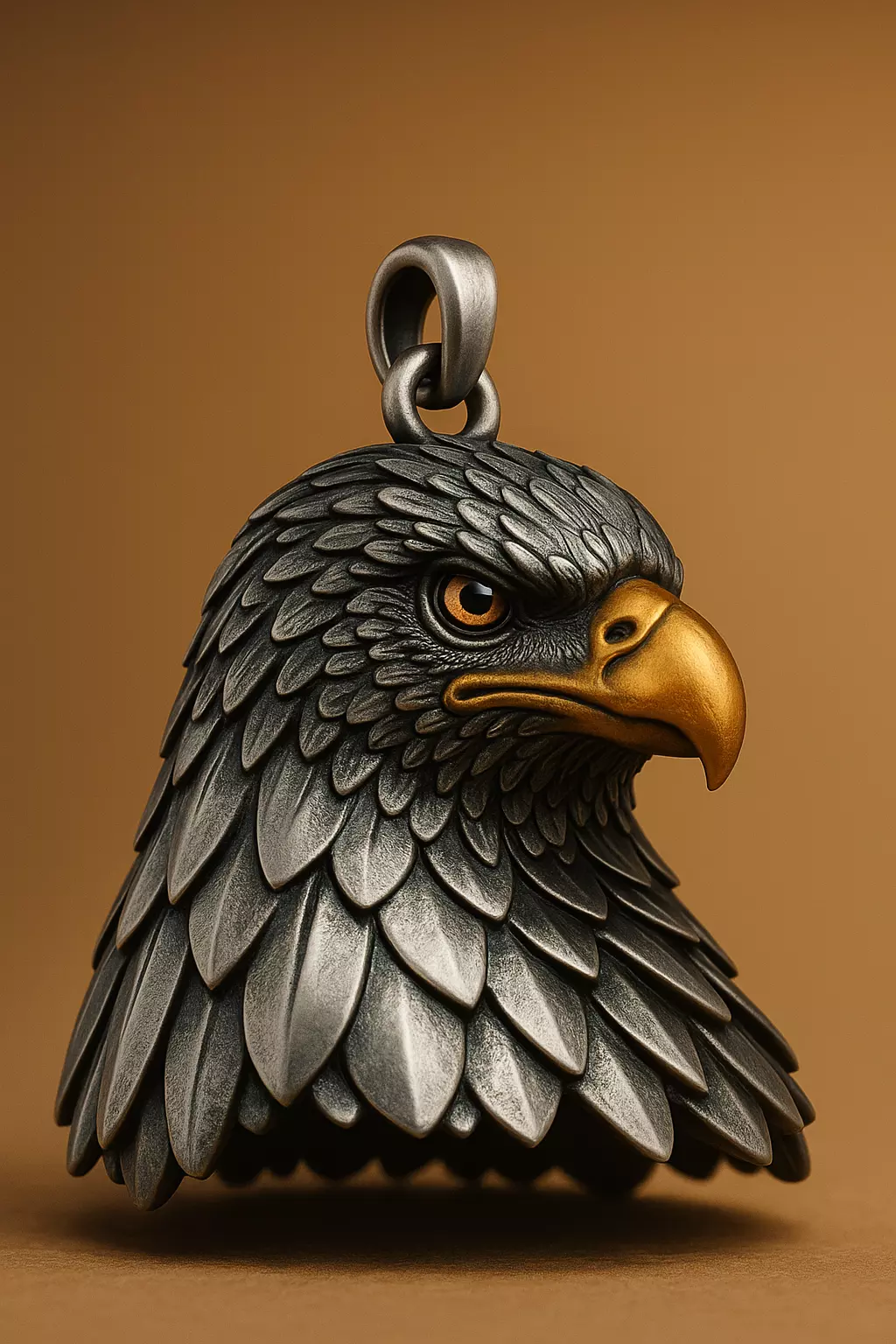 Majestic Eagle Head Pendant 3D print model