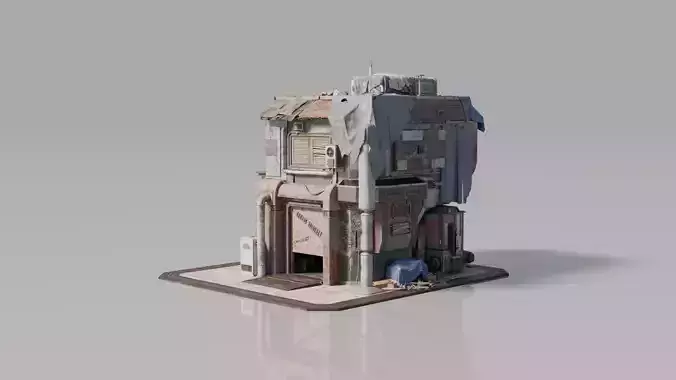 Neighborhood House Building 12 3D model