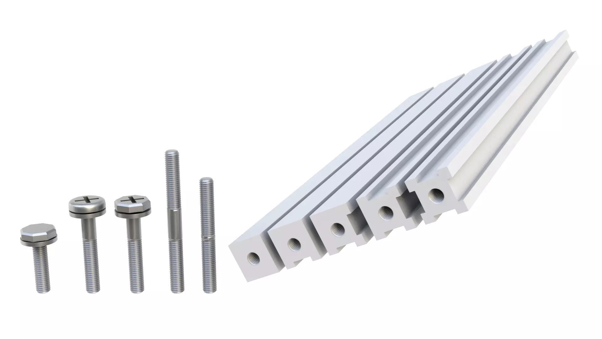Connecting fasteners 02 3D model