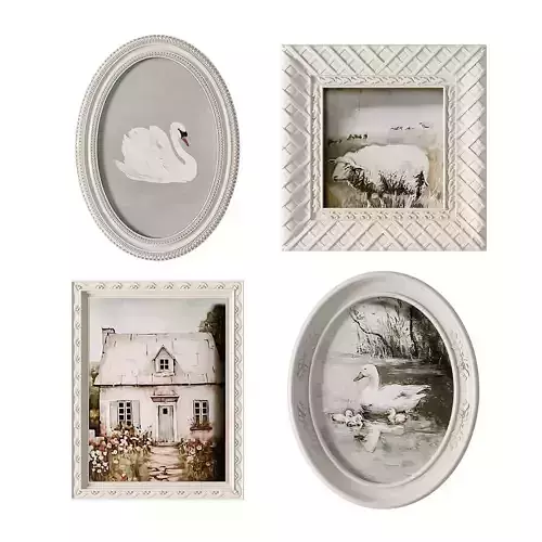 White Frames Paintings 08