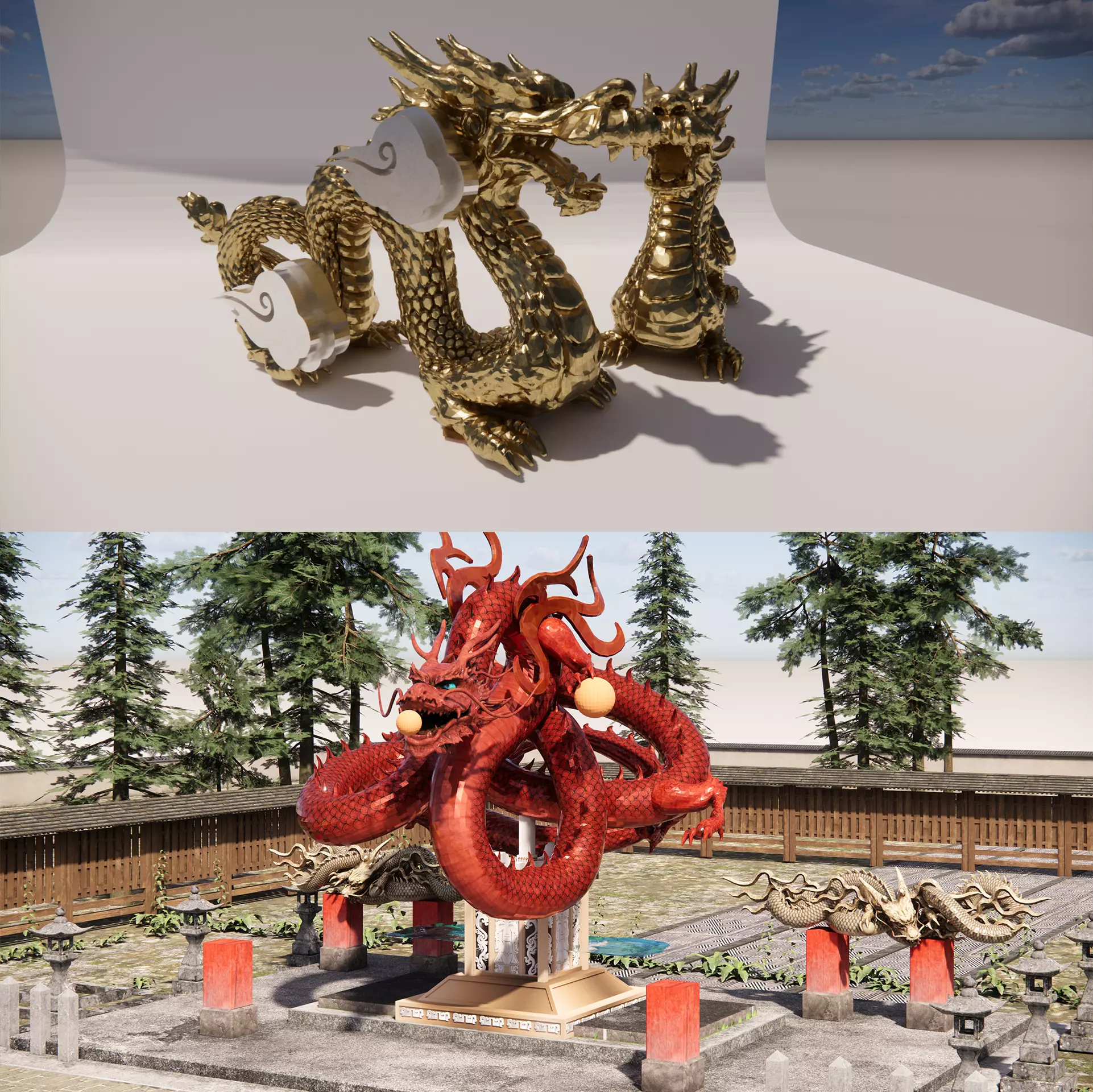 Chinese Dragon -B4 3D model