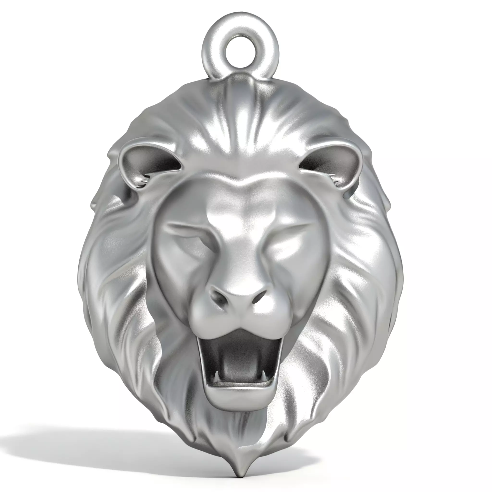 Lion Head Pendant - 3D Printable Jewelry Model 3D print model