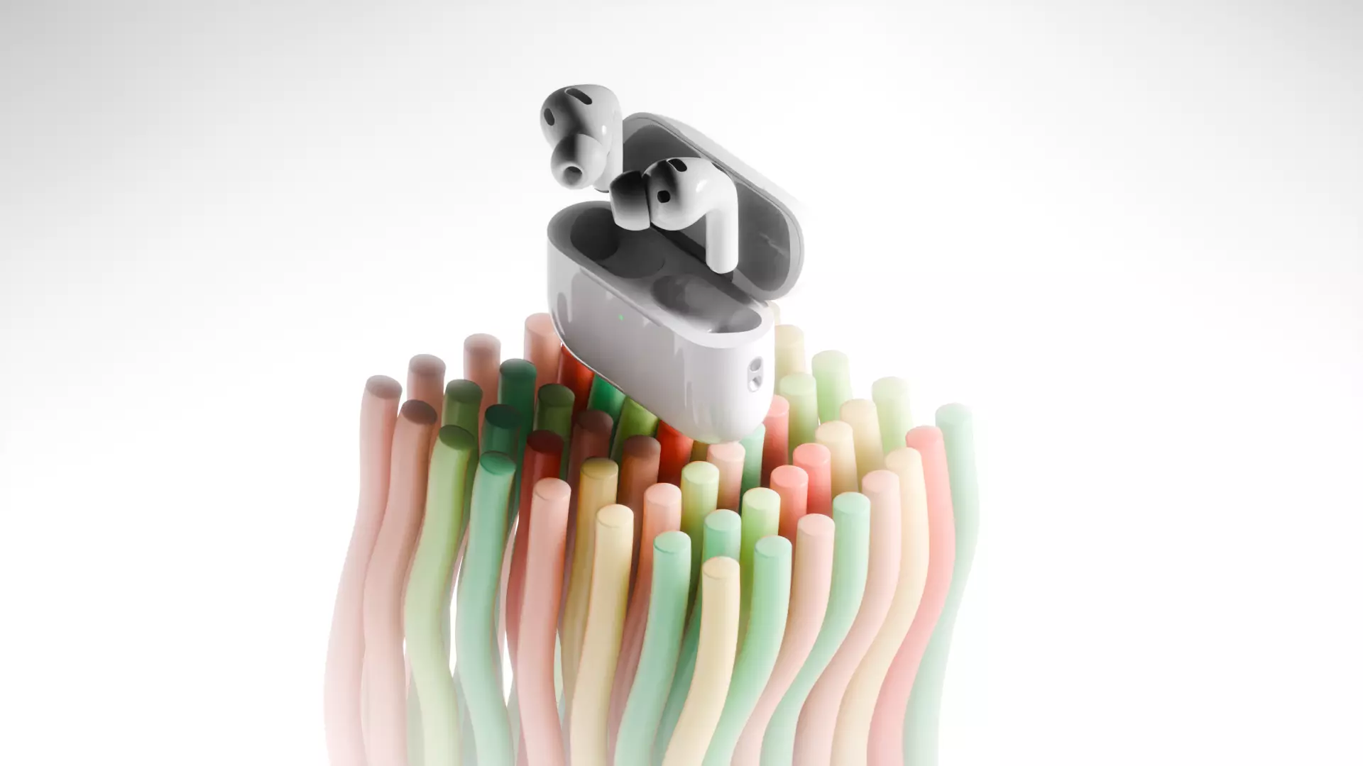 Apple airpods pro 3D model for AR VR GLTF Low-poly 3D model