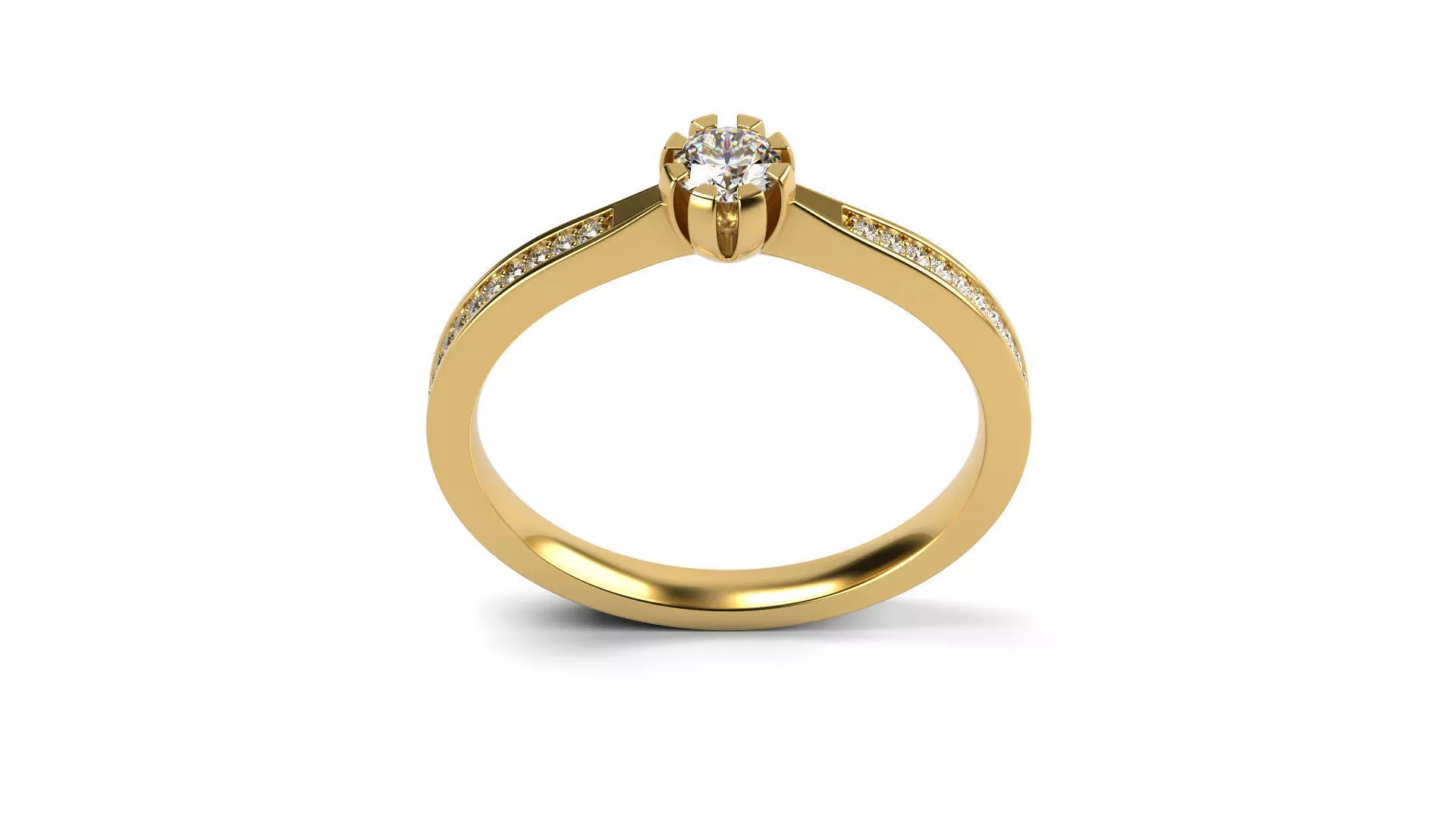 Engagement ring 26 ALL SIZES 3D print model_0