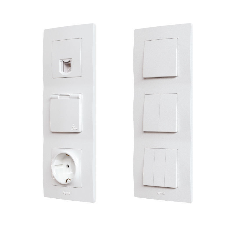 Legrand Etika electrical outlets and switches 3D model_3