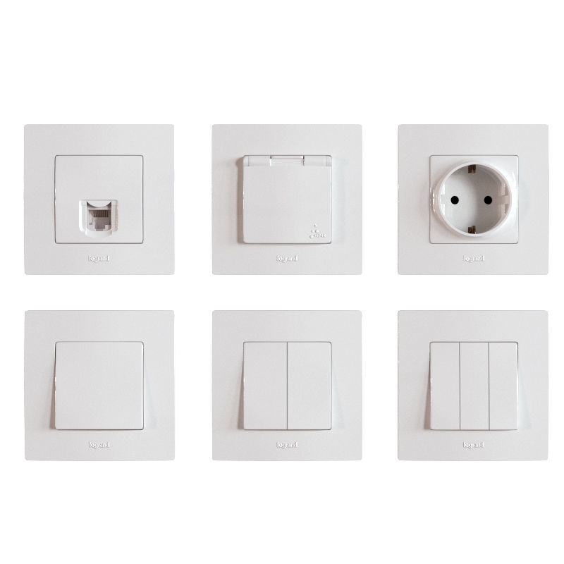 Legrand Etika electrical outlets and switches 3D model_1