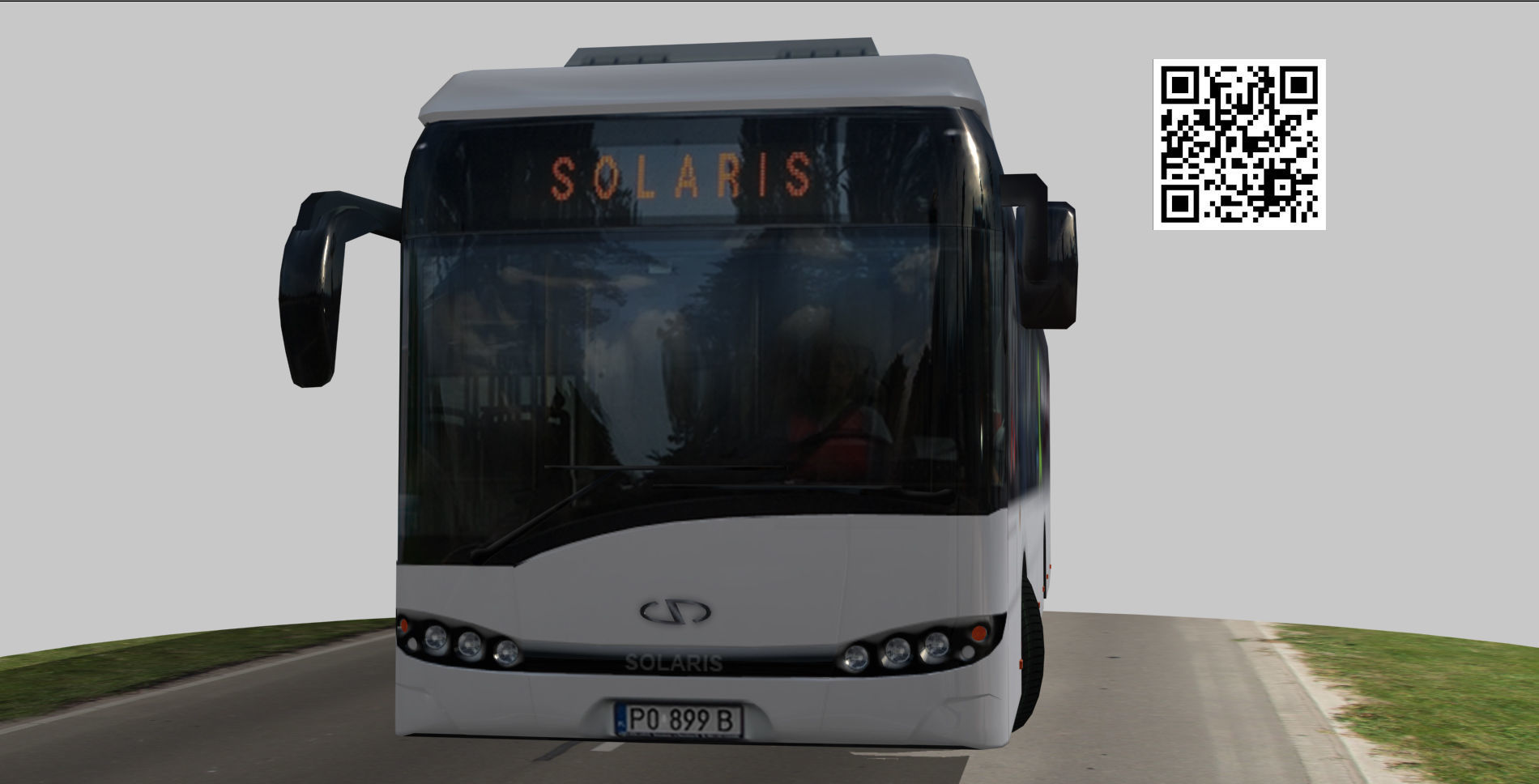 Solaris Urbino 12 Electric bus Low-poly 3D model_1