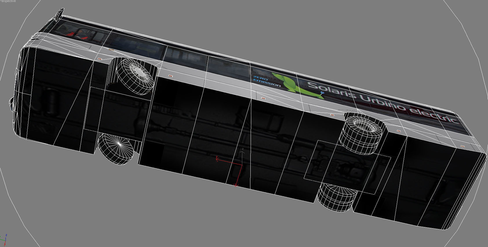 Solaris Urbino 12 Electric bus Low-poly 3D model_3