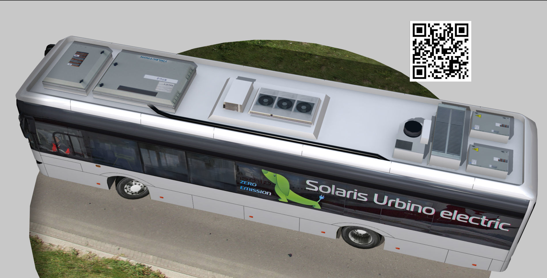 Solaris Urbino 12 Electric bus Low-poly 3D model_7
