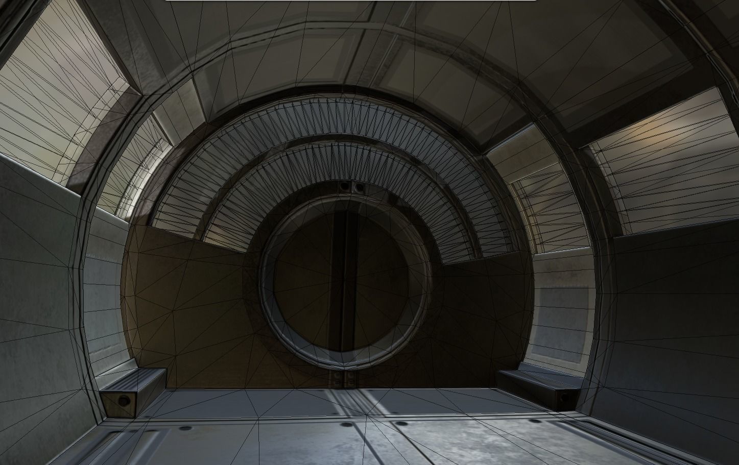 Futuristic Drivers Cap Module Basic Version Low-poly 3D model_11