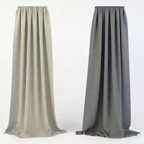 Curtains two skirts
