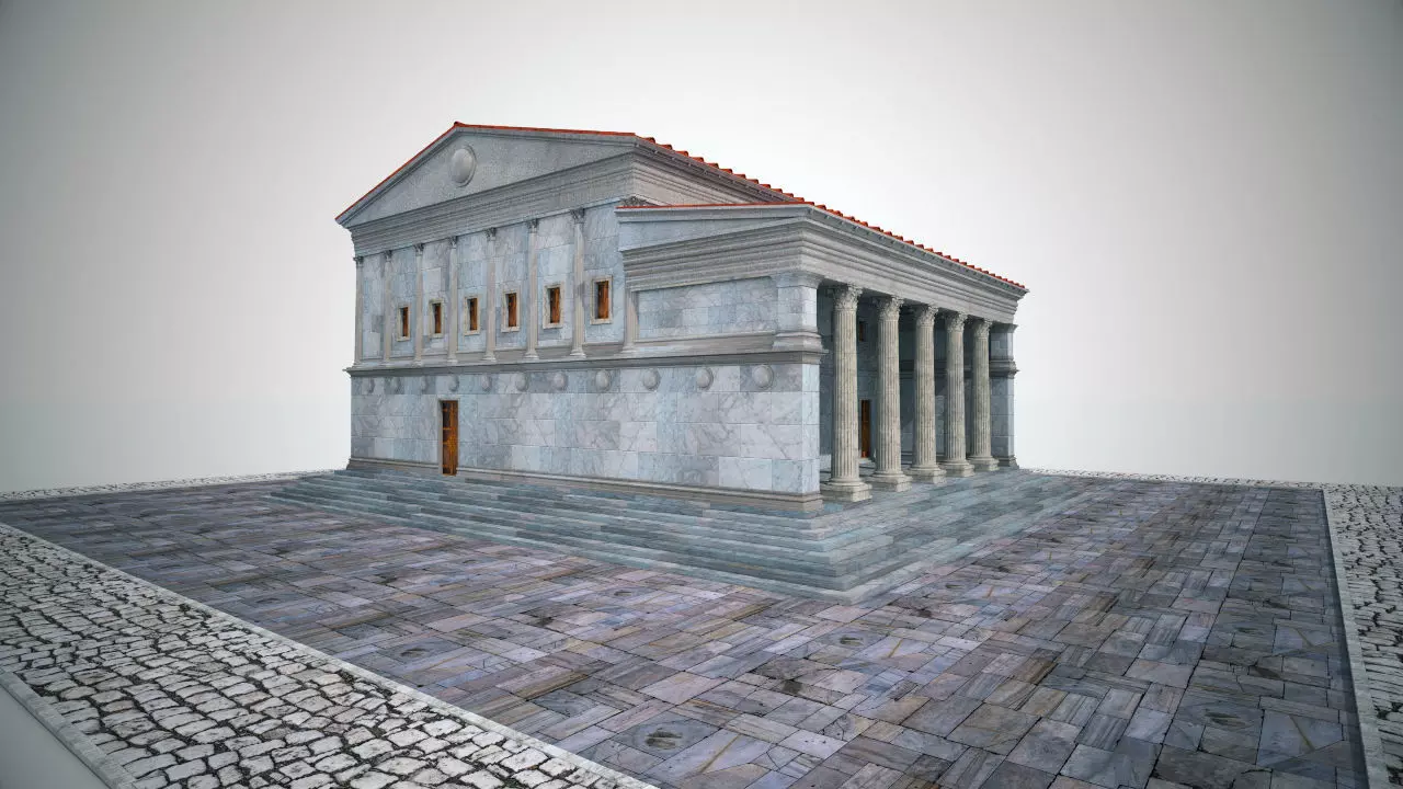 Bouleterion temple 3D model