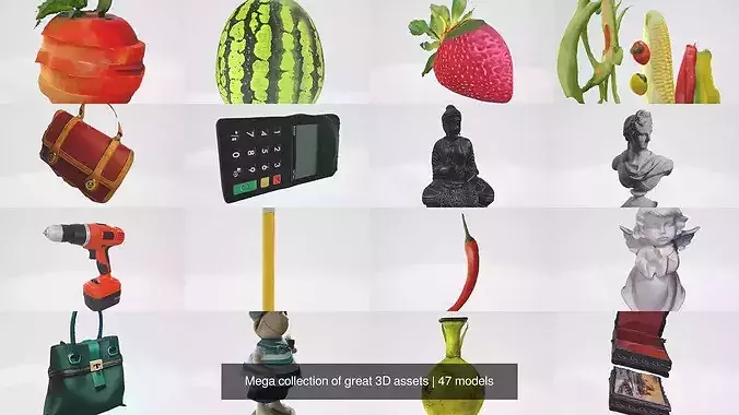 Mega collection of great 3D assets 3D Model Pack 7