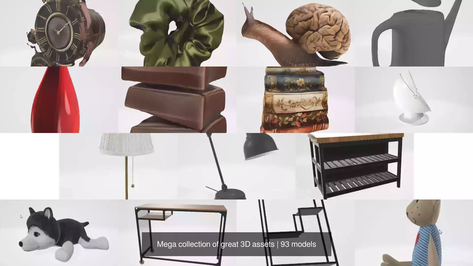 Mega collection of great 3D assets 3D Model Pack