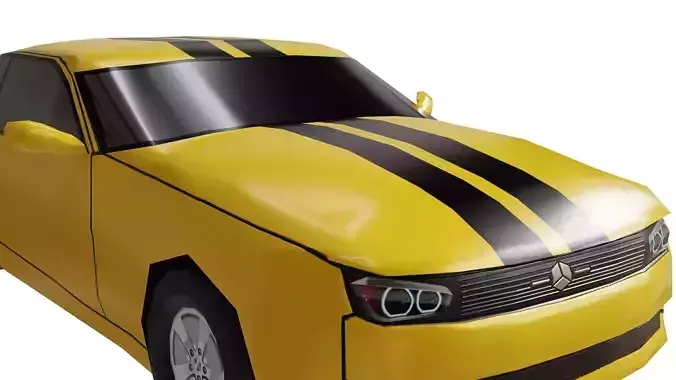 Lowpoly Car 3D model 3