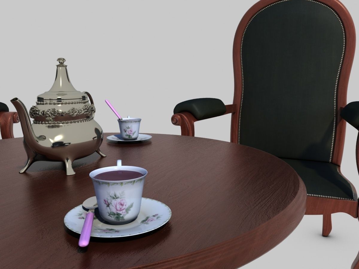 Tea Time 3D model_3