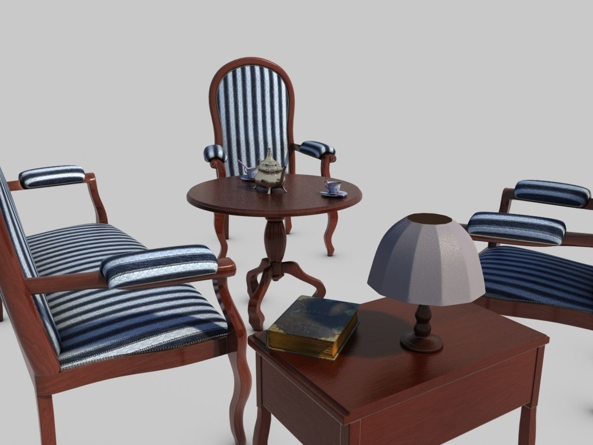 Tea Time 3D model_2