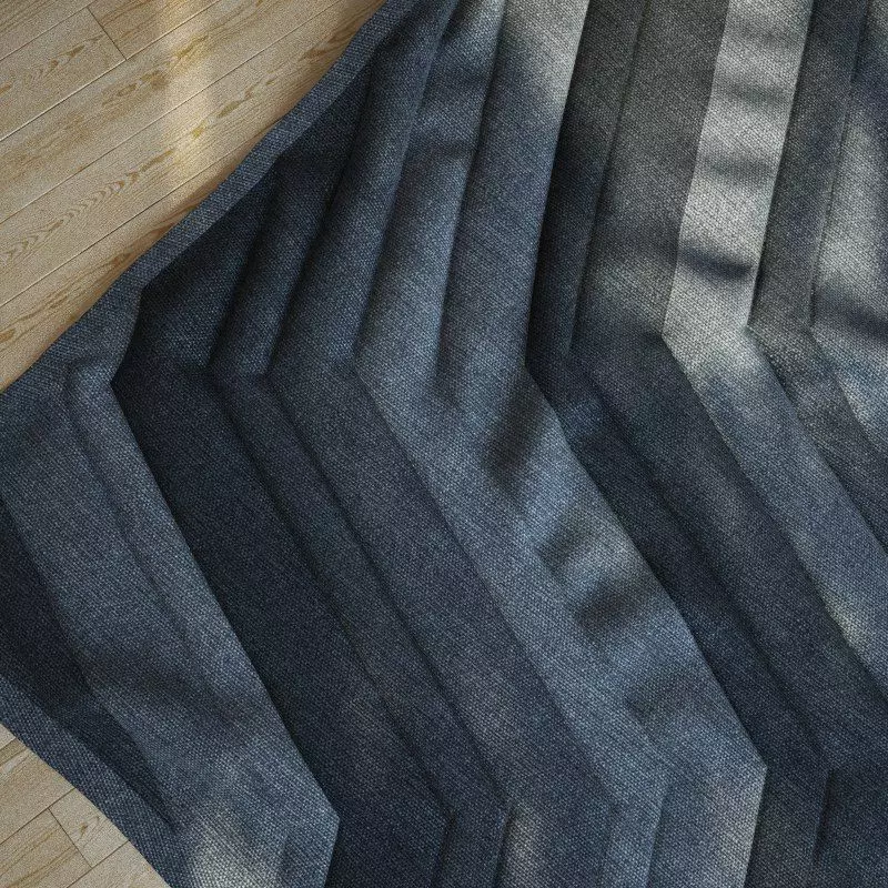 zigzag carpet 3D model_0
