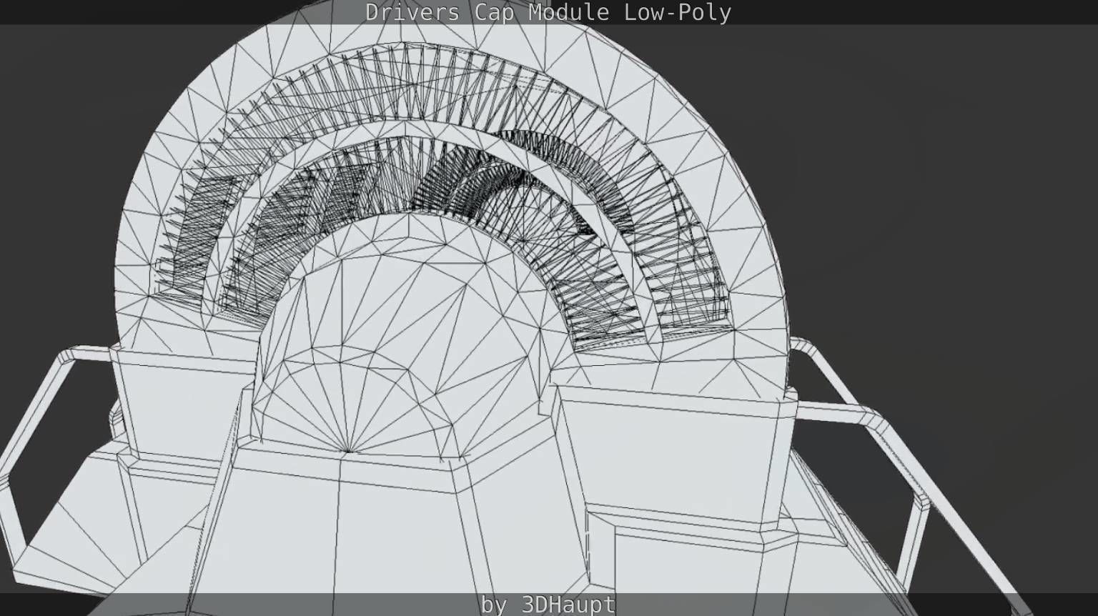 Drivers Cap Module Low-Poly Low-poly 3D model_38