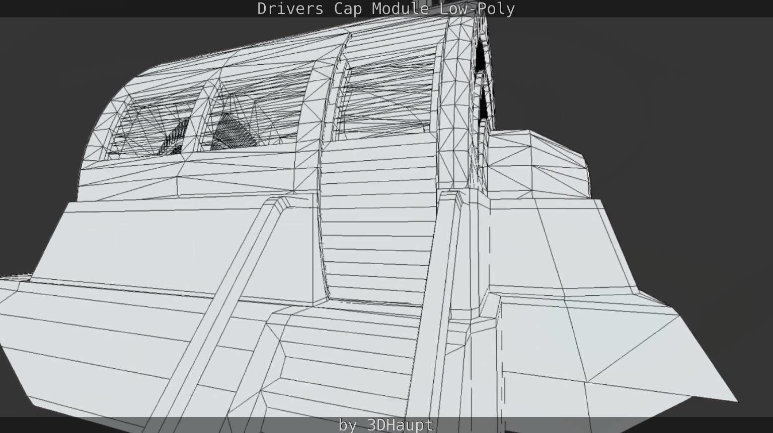 Drivers Cap Module Low-Poly Low-poly 3D model_30