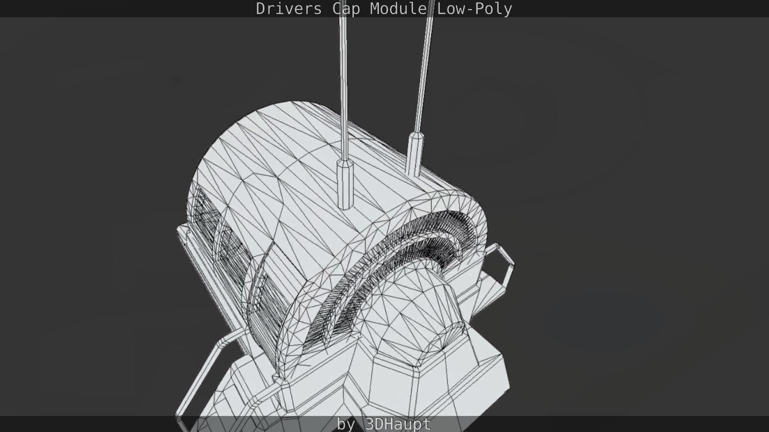 Drivers Cap Module Low-Poly Low-poly 3D model_17
