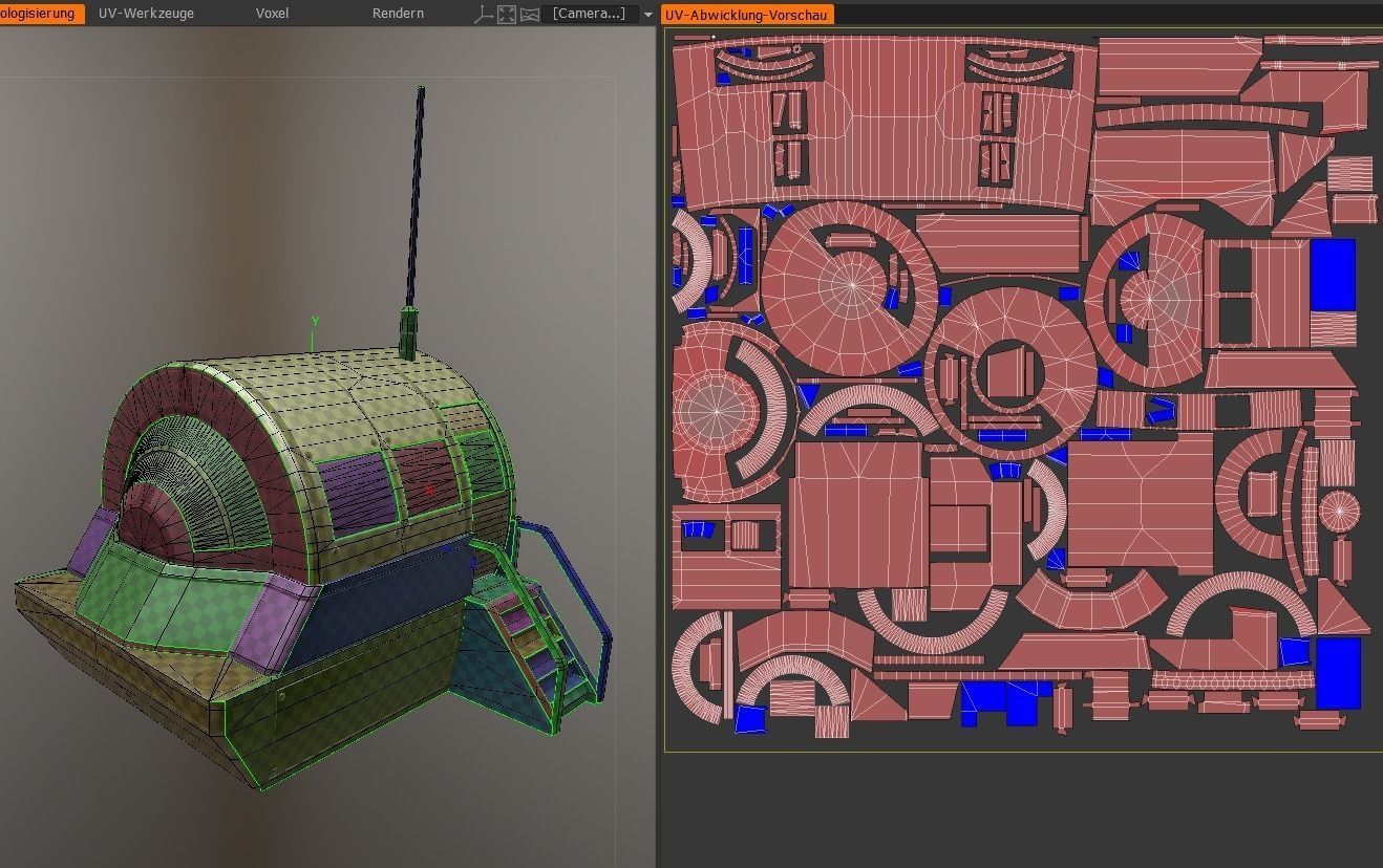 Drivers Cap Module Low-Poly Low-poly 3D model_4