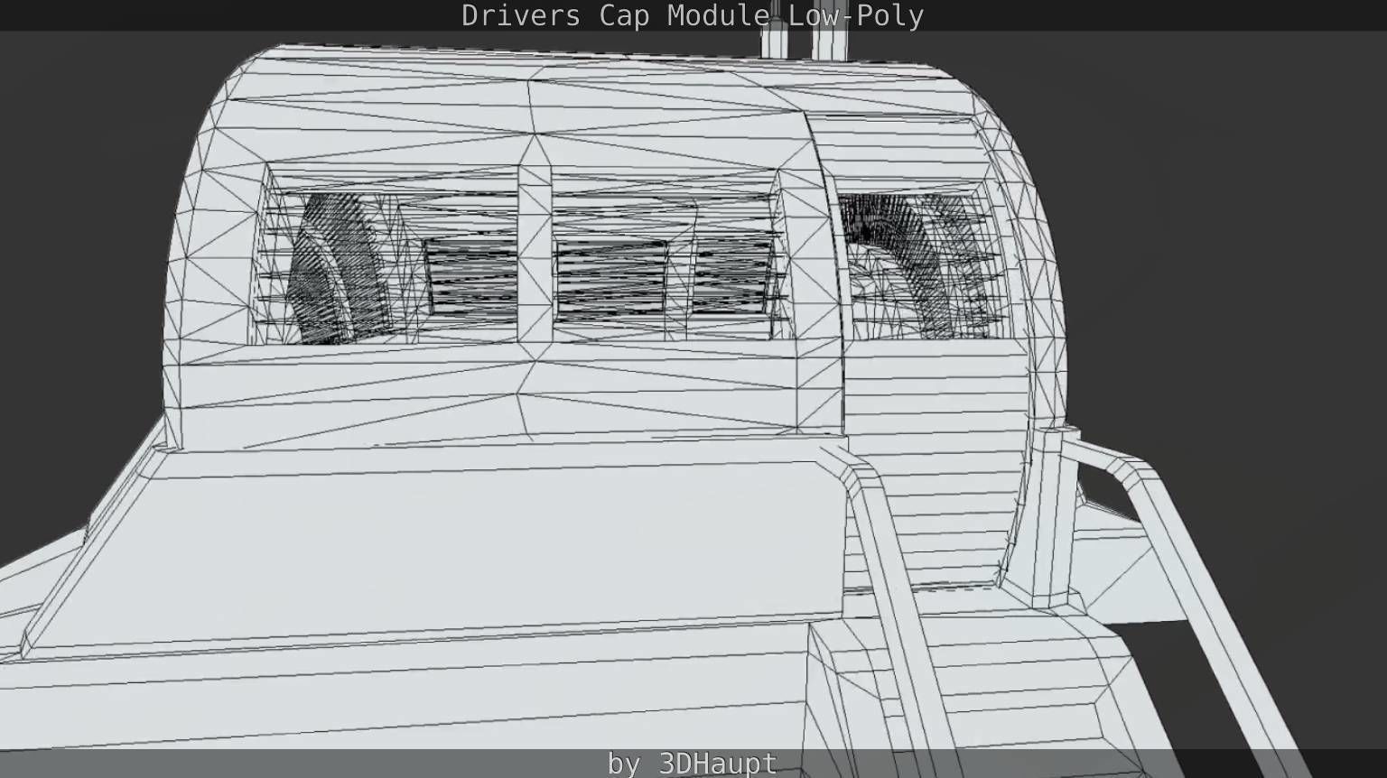 Drivers Cap Module Low-Poly Low-poly 3D model_29